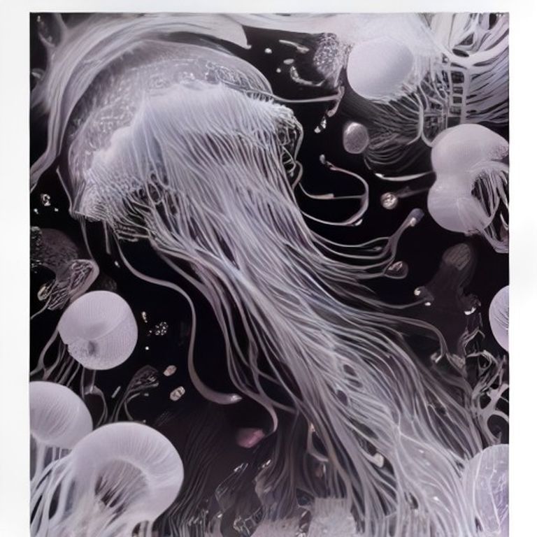 바닷속 해파리 몽환 조명 오케스트라