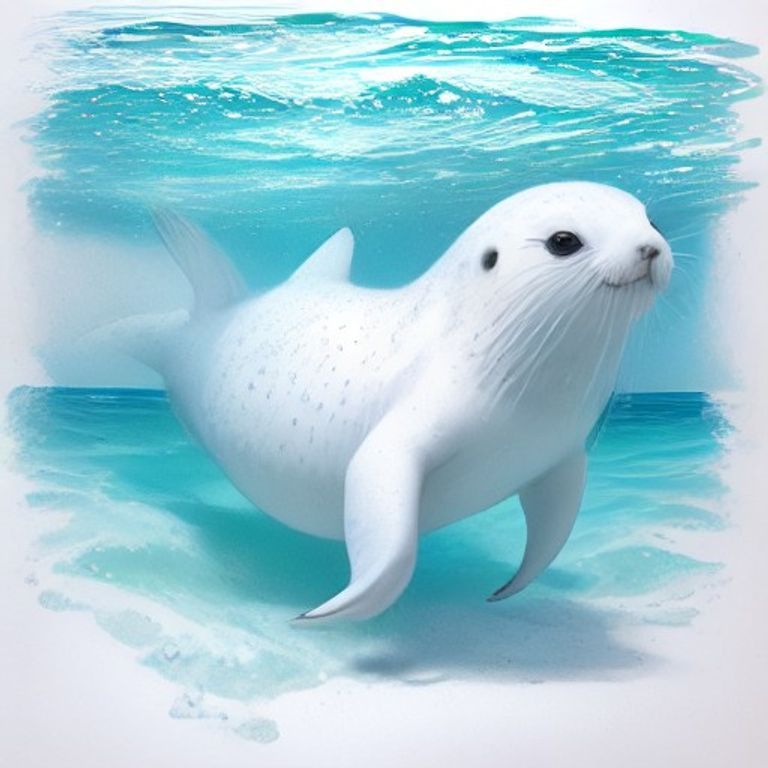 아기 물개 의 보석 바다 미끄럼틀