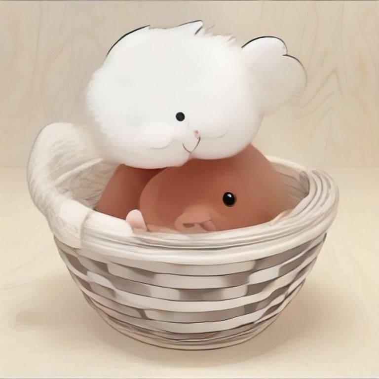 아기 비버의 달콤한 사과 아삭 농장