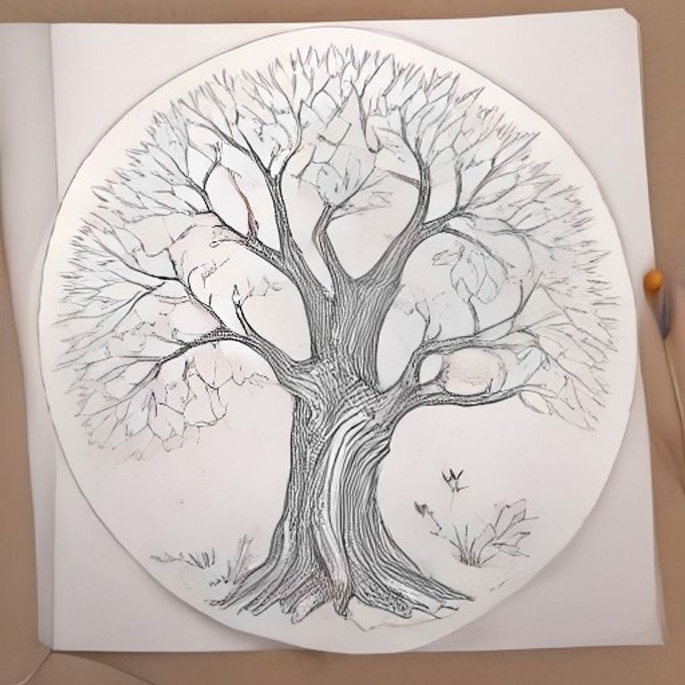 싱그러운 가을 감나무와 아기 새