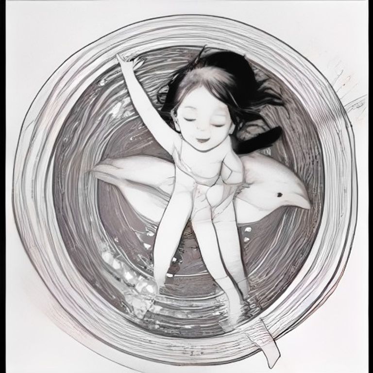바다속 돌고래와의 신나는 수영