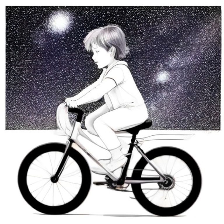 하늘을 나는 신나는 로켓 자전거