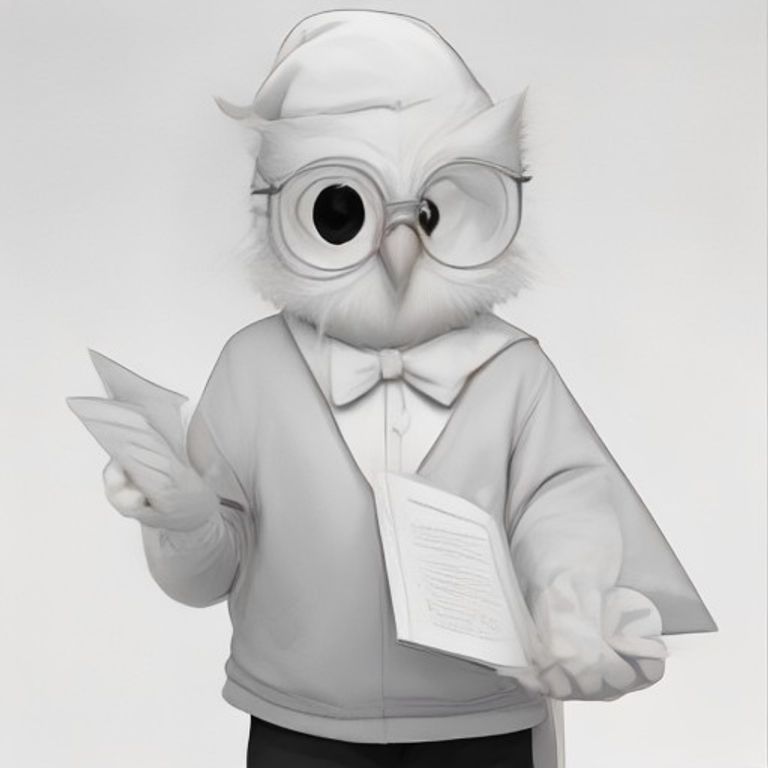 지혜로운 안경 부엉이 교수님