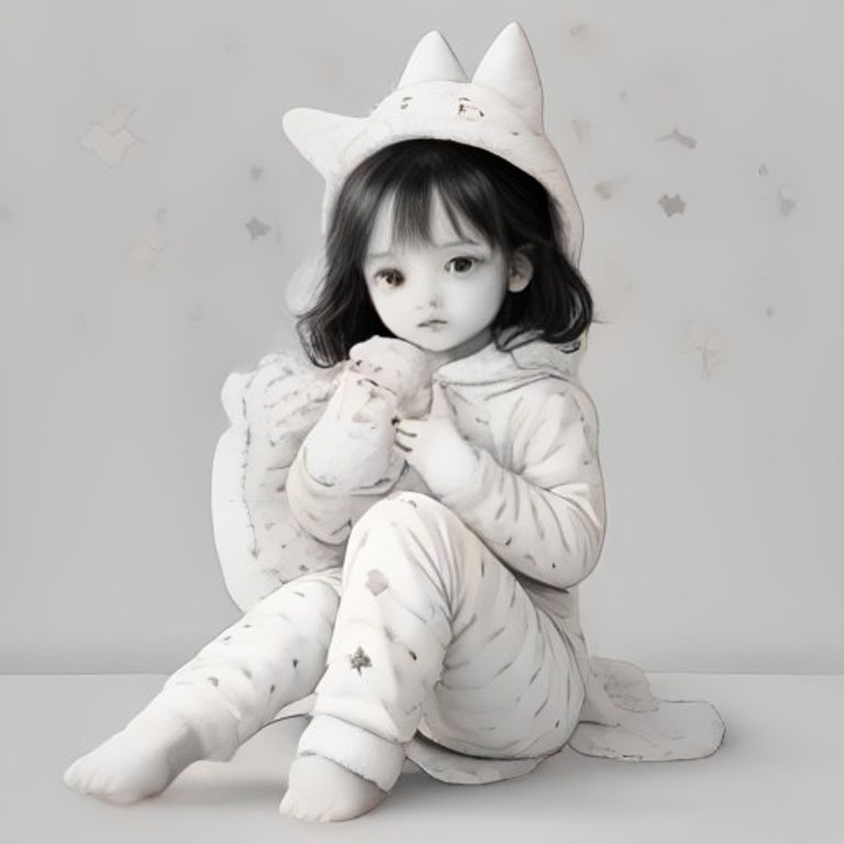 알록달록 캐릭터 체크무늬 잠옷 파자마