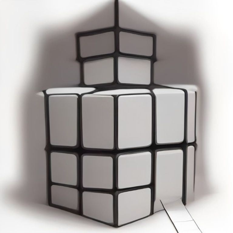 알록달록 3x3 루빅스 매직 큐브