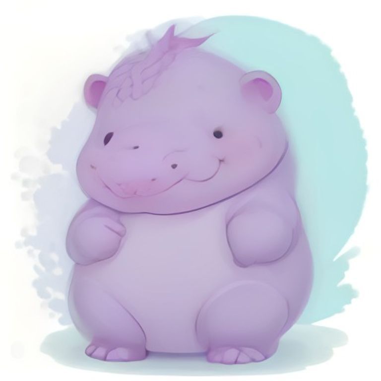 살랑살랑 아기 하마의 무지개 플루트