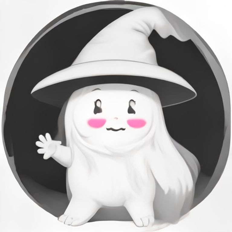 할로윈 꼬마 마법사 유령 퐁퐁