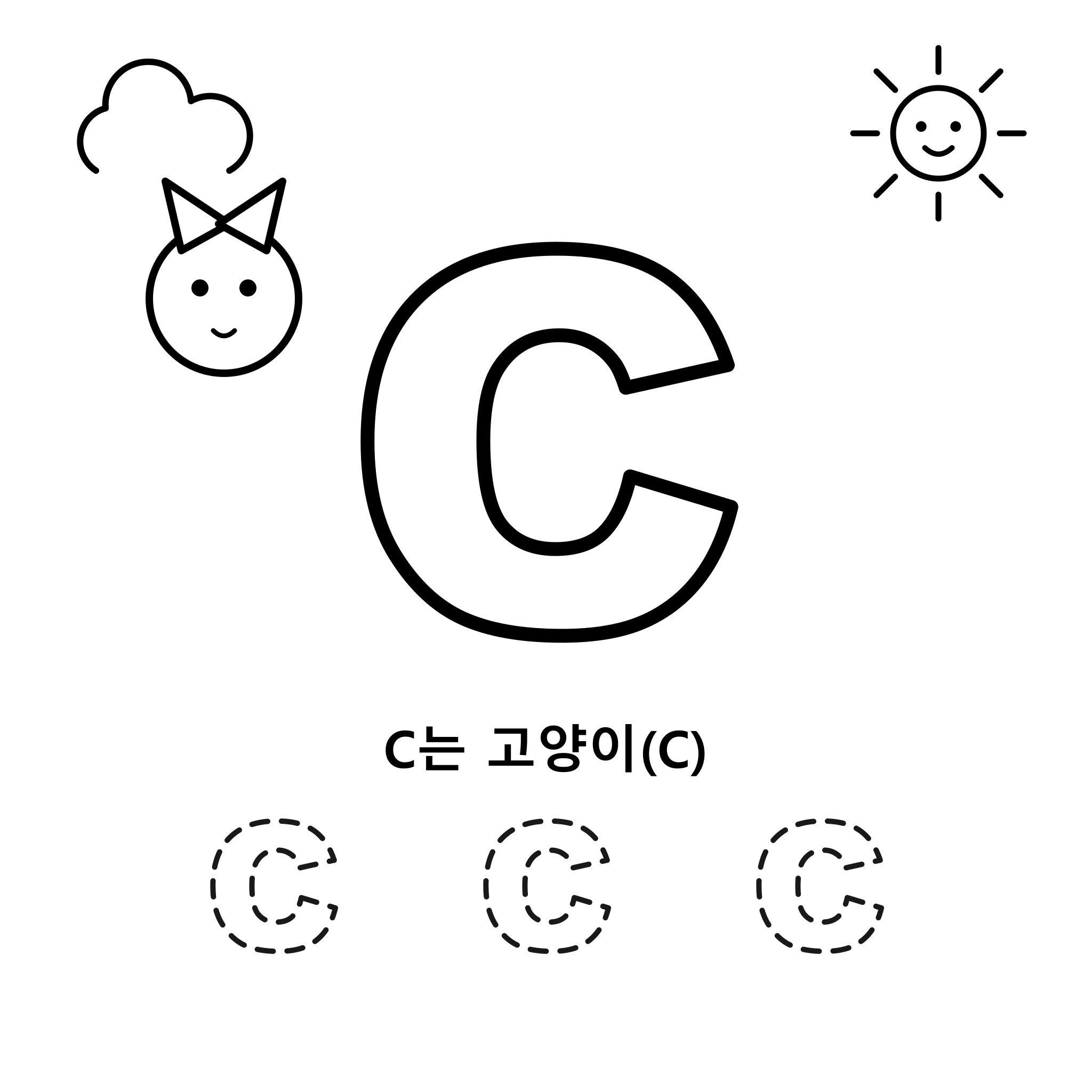 알파벳 C — 고양이(Cat)