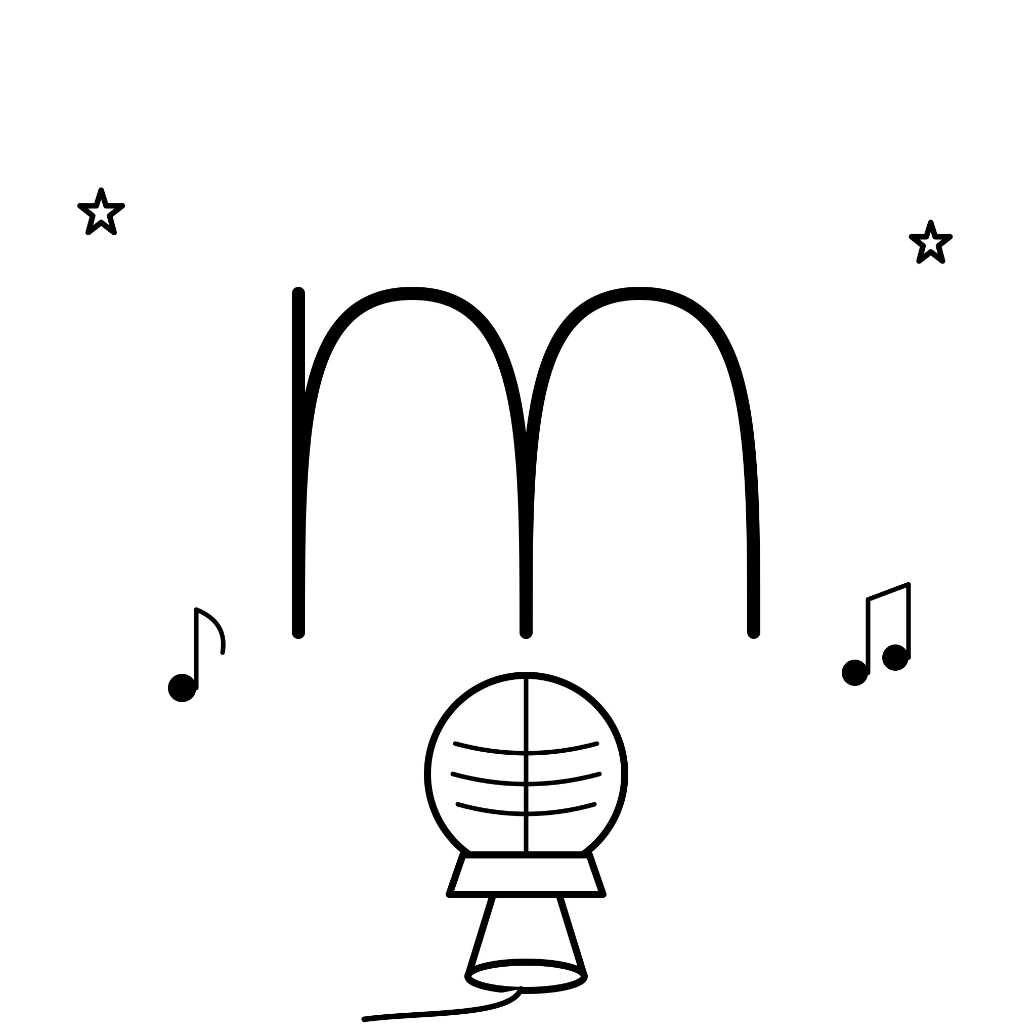 알파벳 m — 마이크(Microphone)