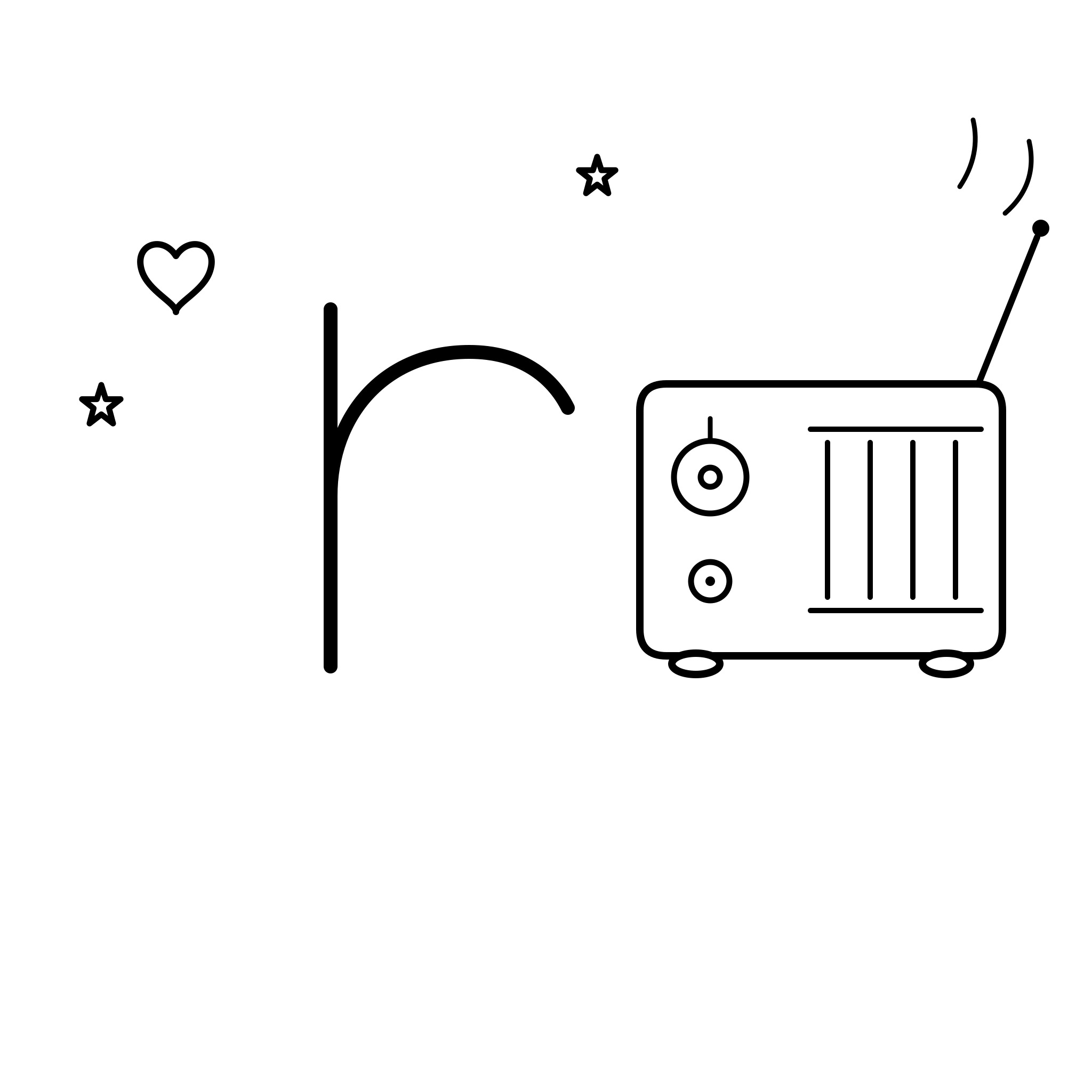알파벳 r — 라디오(Radio)