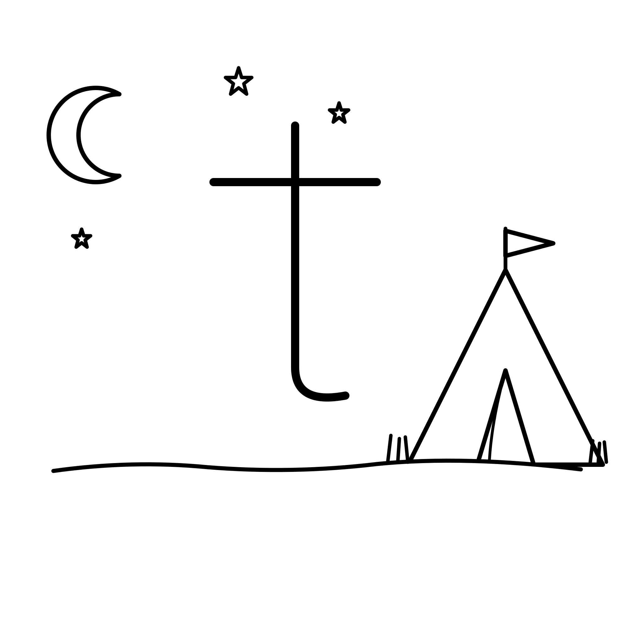 알파벳 t — 텐트(Tent)