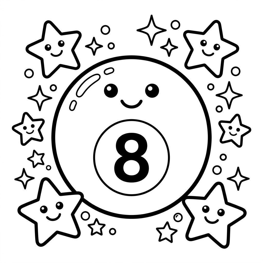 행운의 8번 당구공
