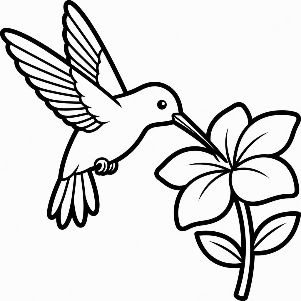 꽃 앞 벌새