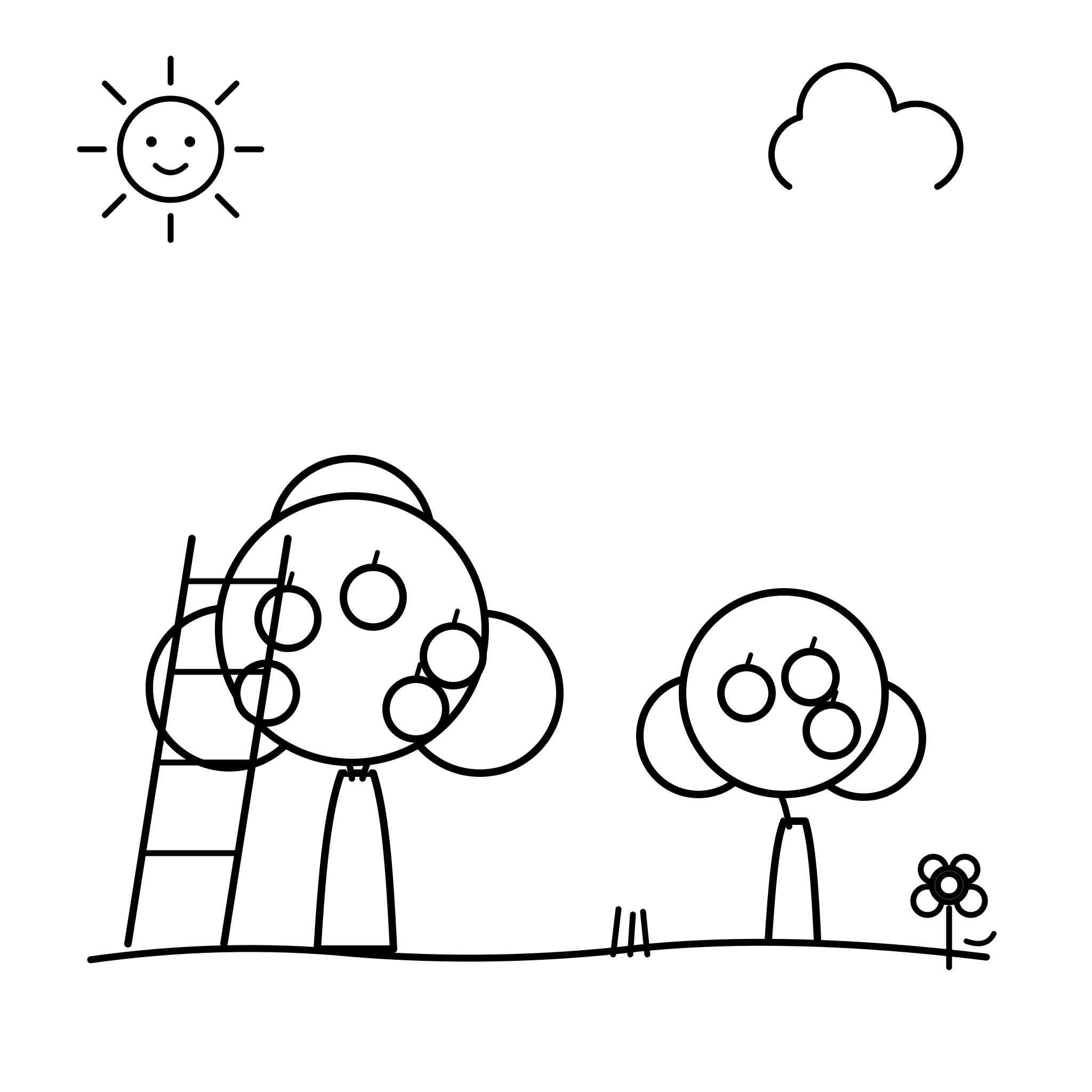사과 주렁주렁 과수원