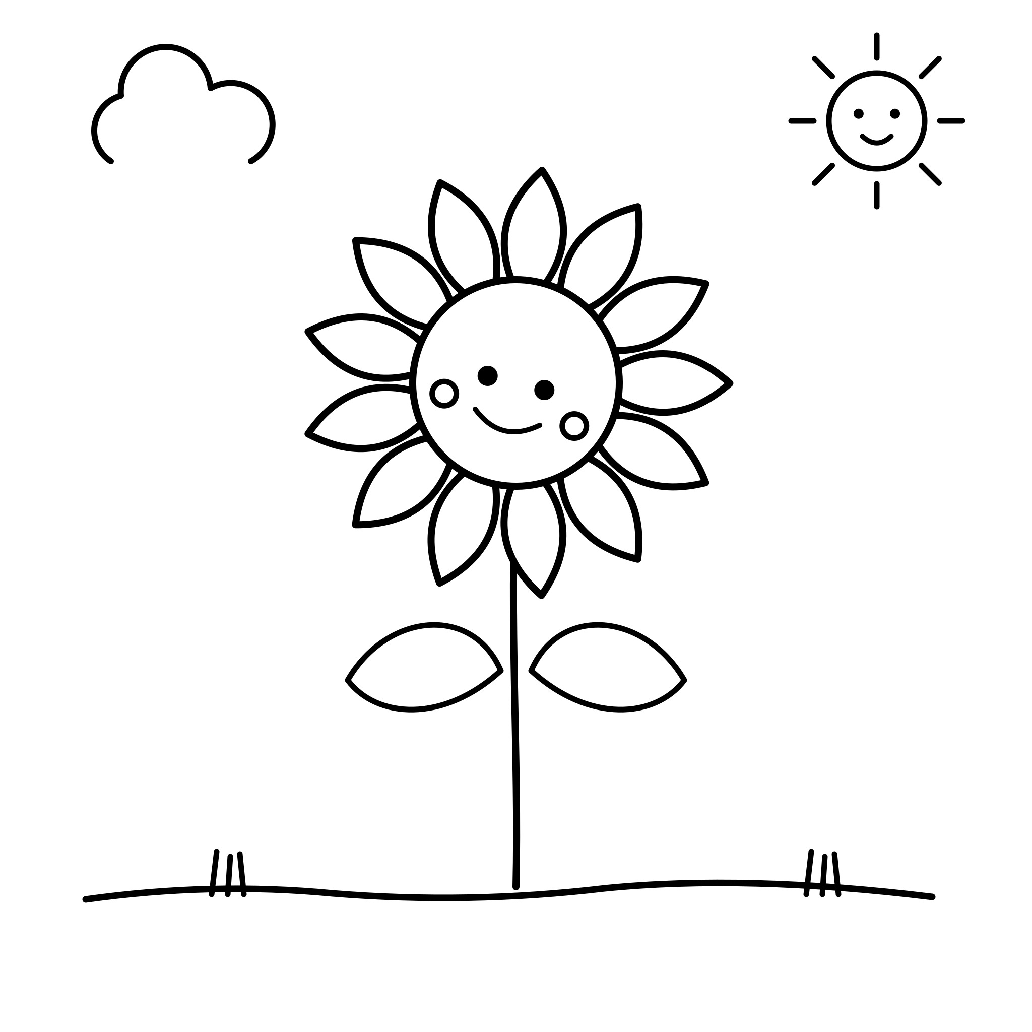 해를 보는 해바라기