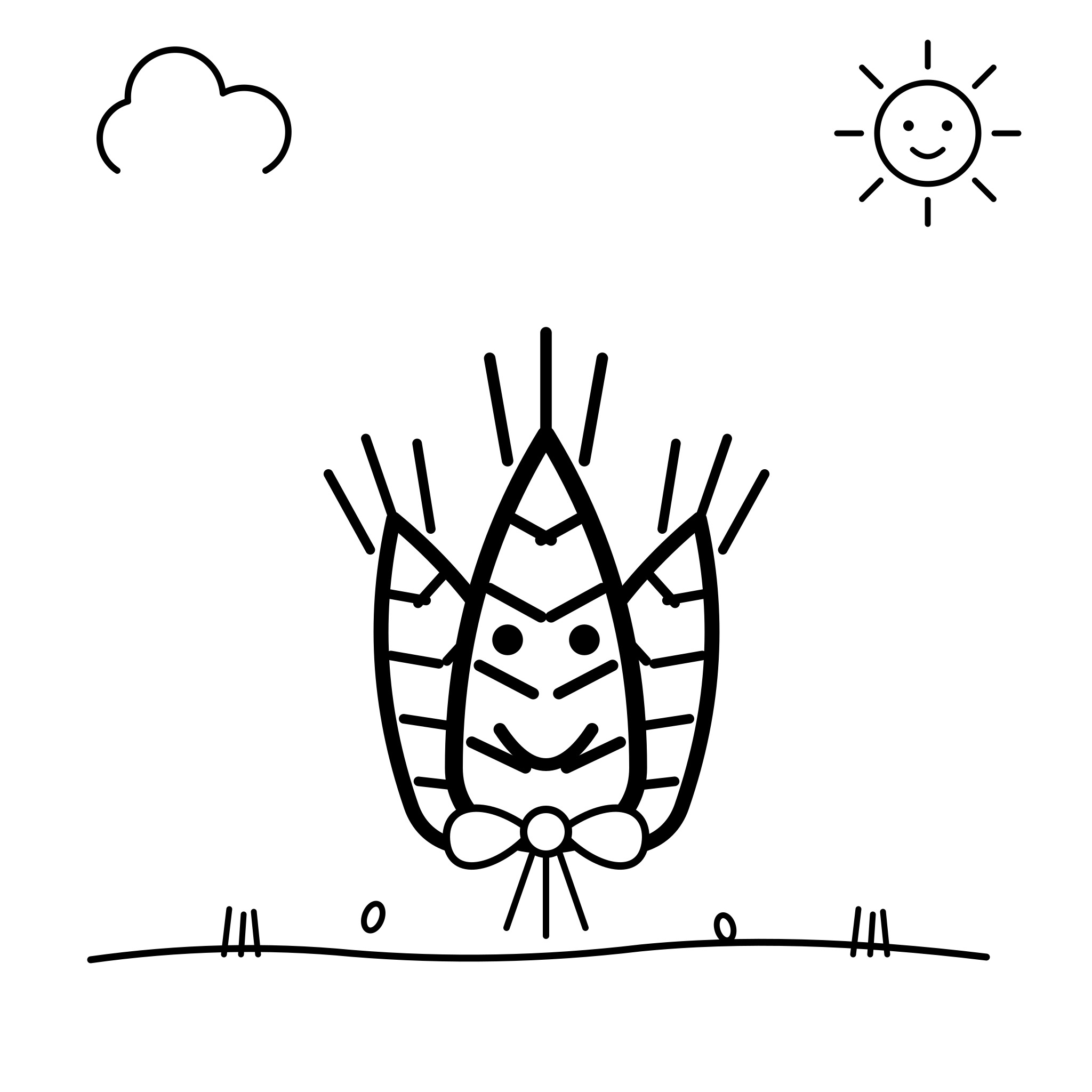 황금 밀 이삭