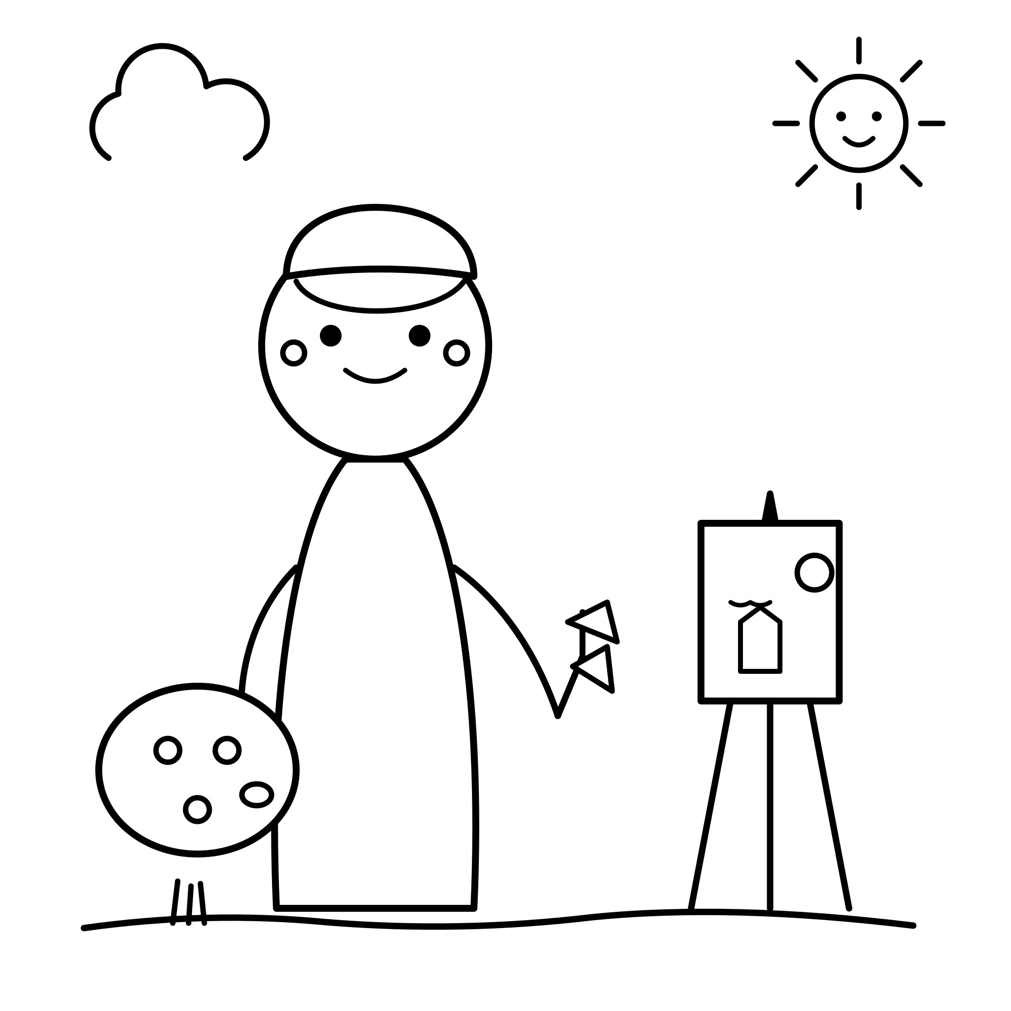 그림 그리는 화가
