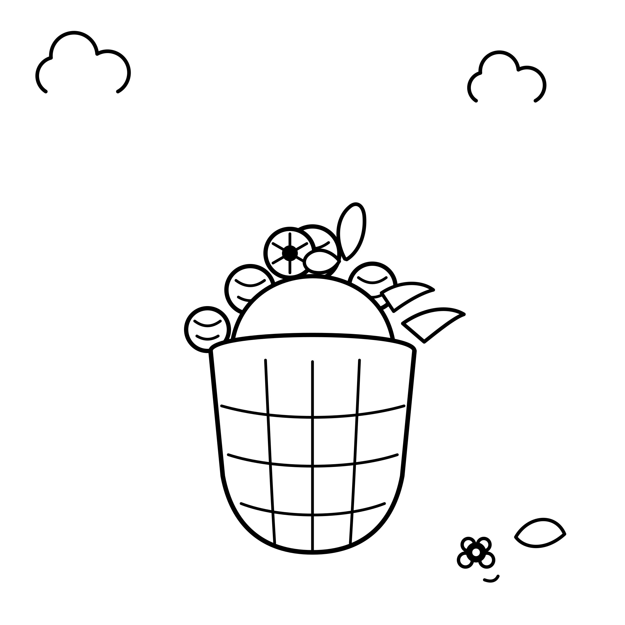 꽃 가득 바구니