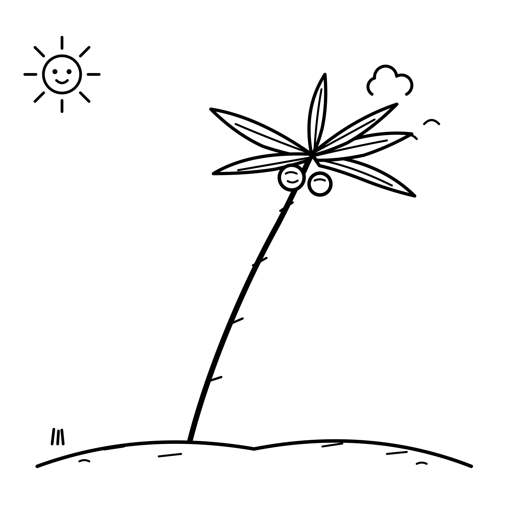 해변 야자수