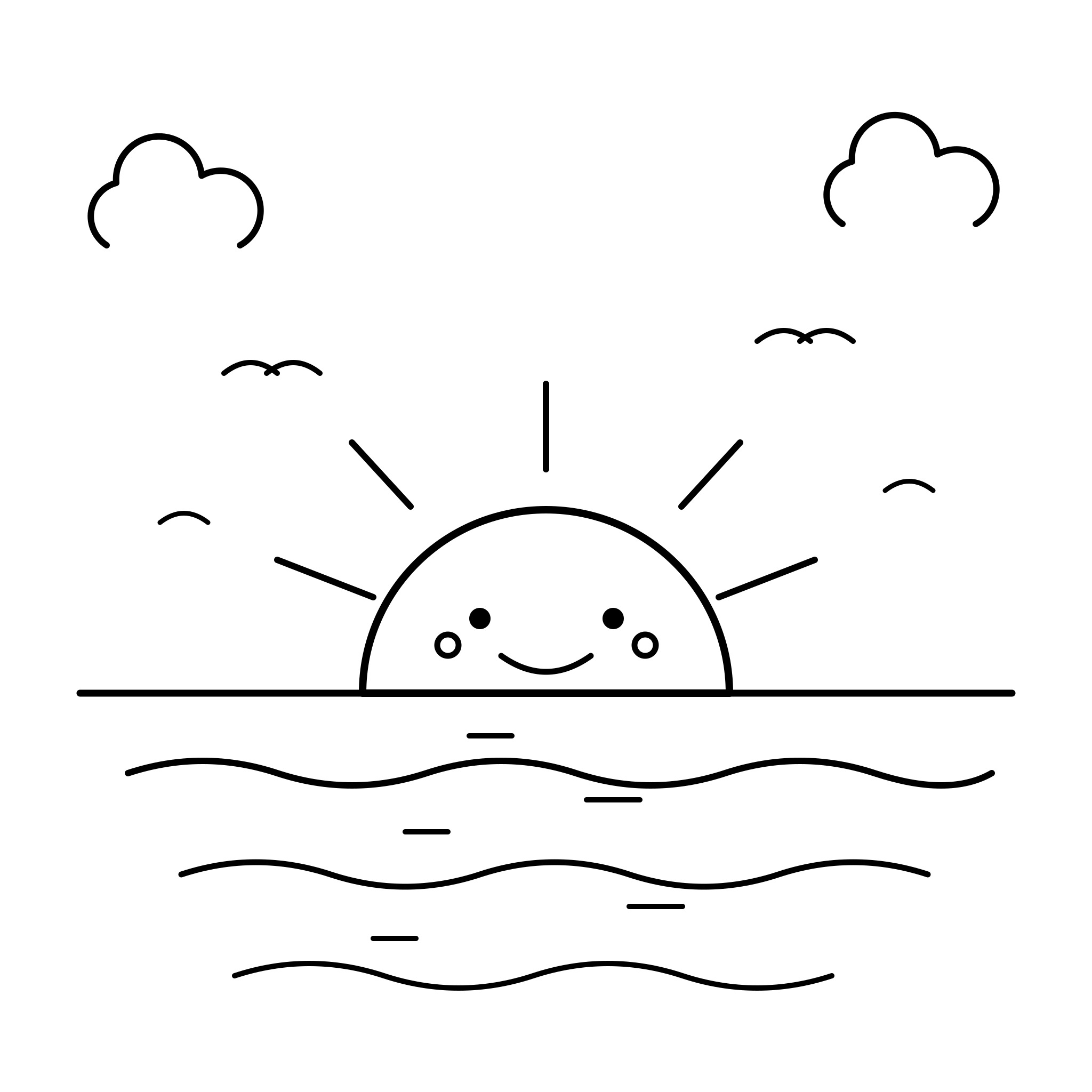 바다 일출
