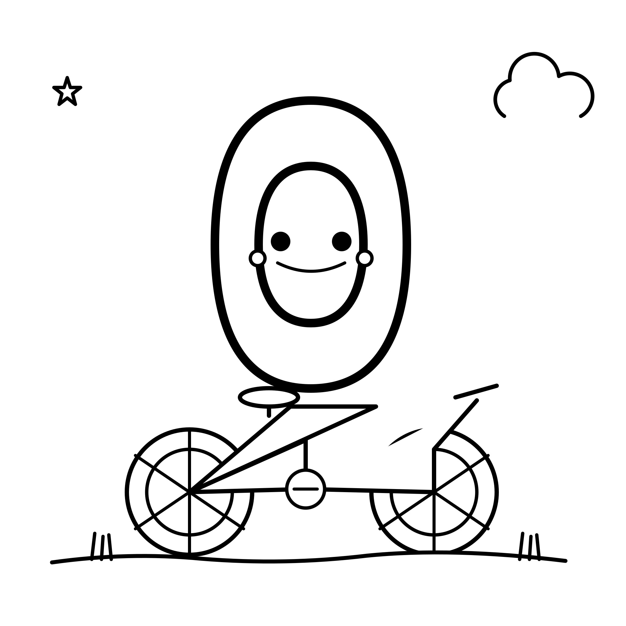 숫자 0 — 자전거 바퀴