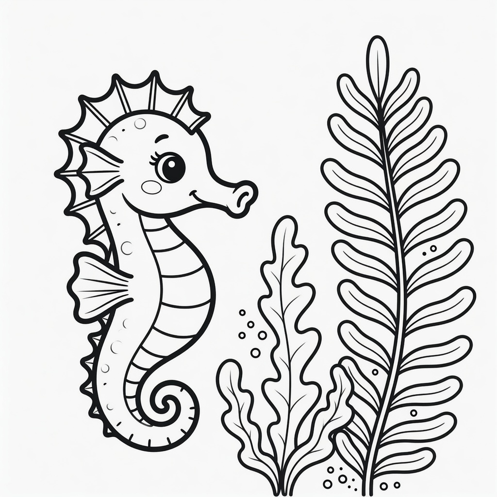 미역 옆 해마