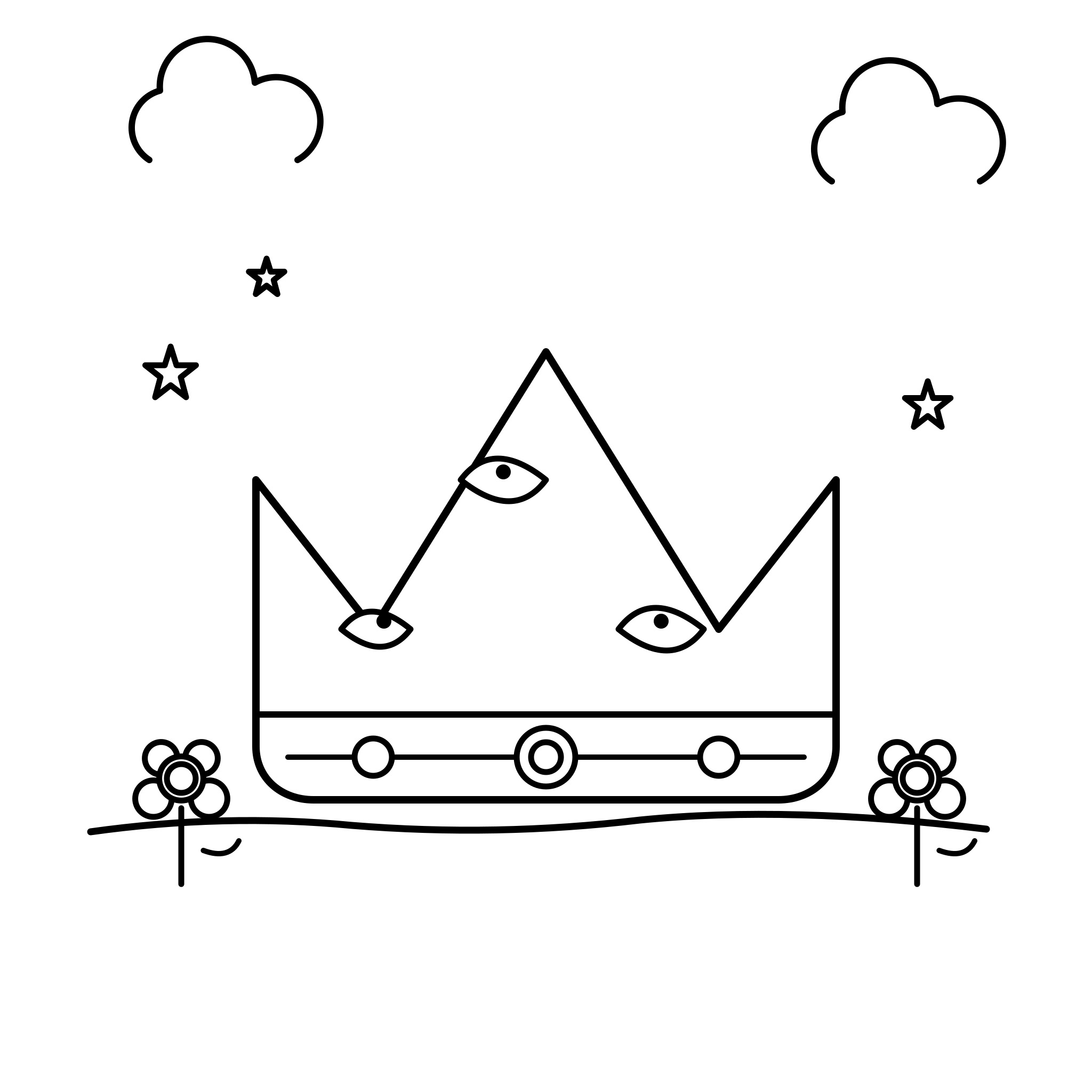 보석 셋린 왕관