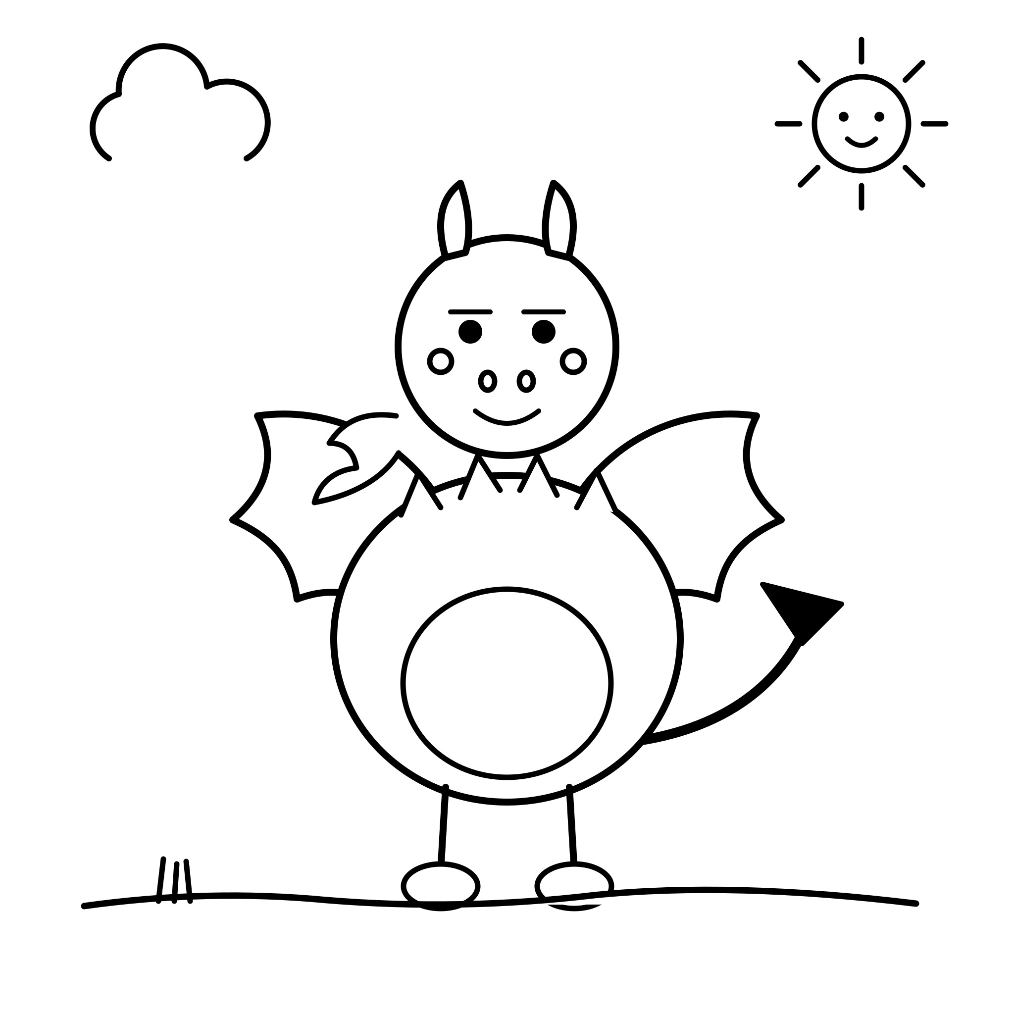 친절한 아기 용
