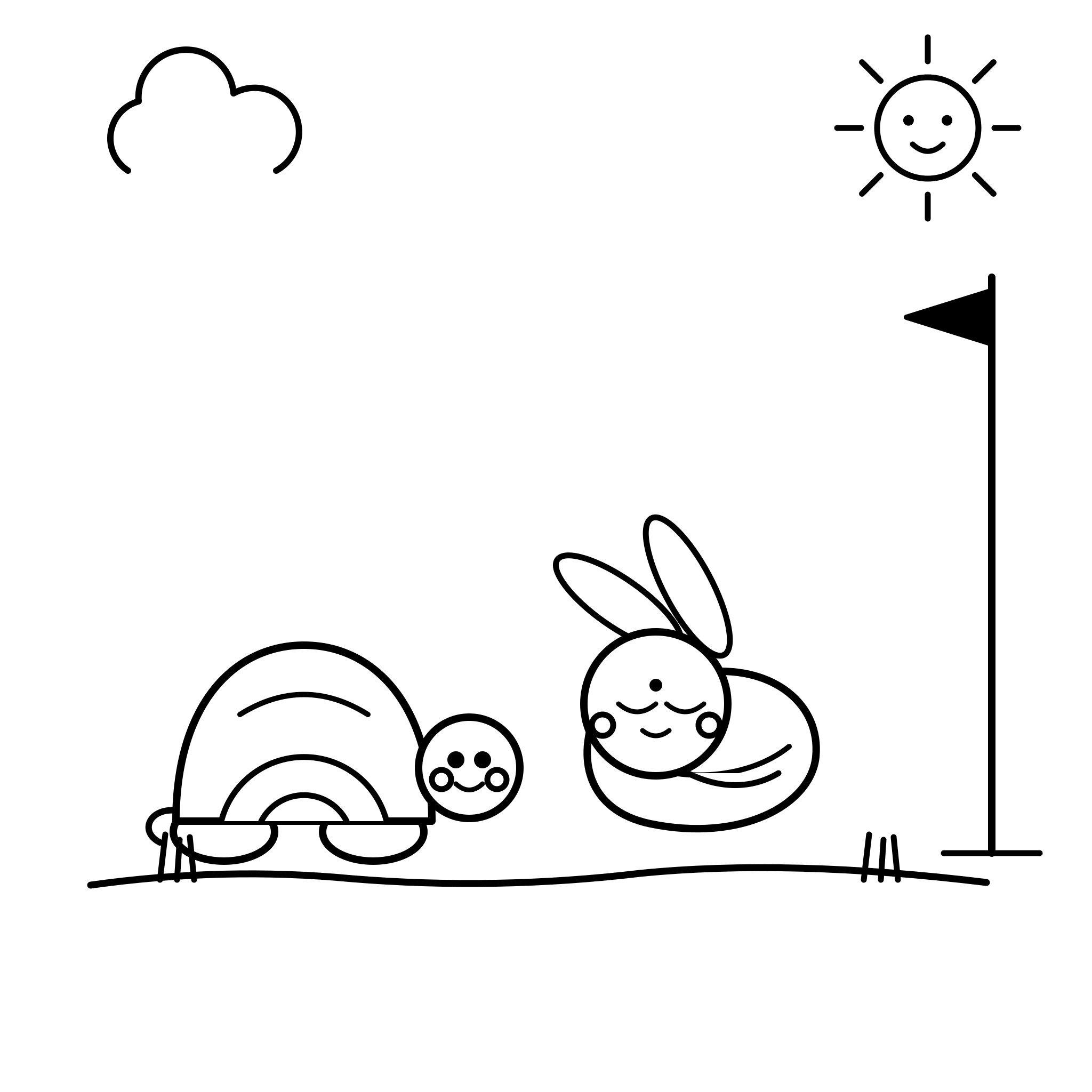 토끼와 거북이 달리기