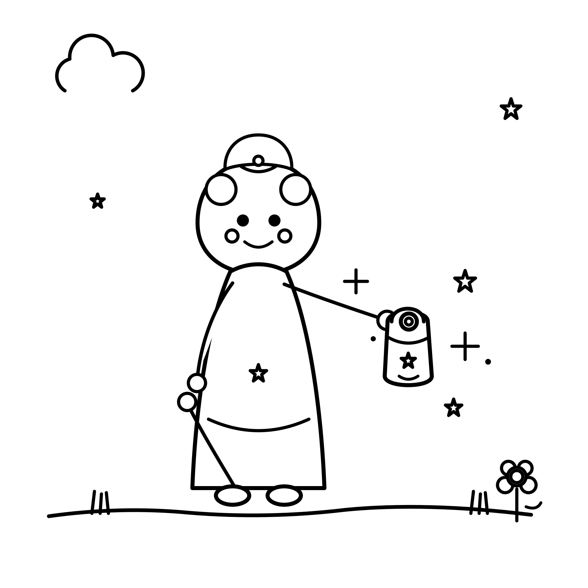 반짝이 가방 공주님
