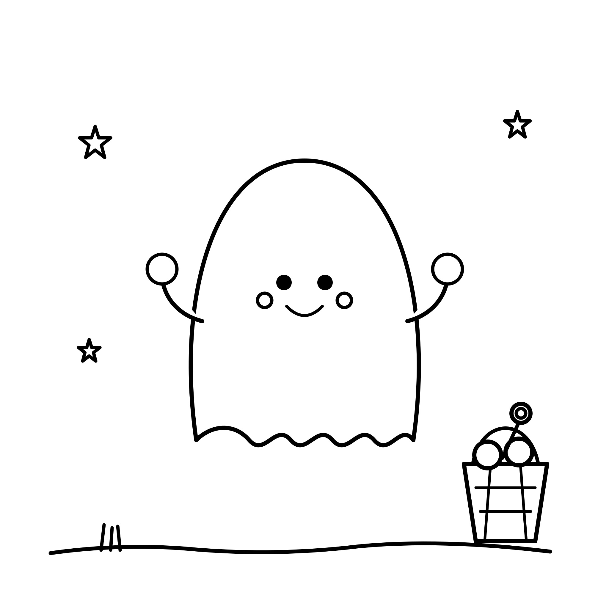 귀여운 아기 유령