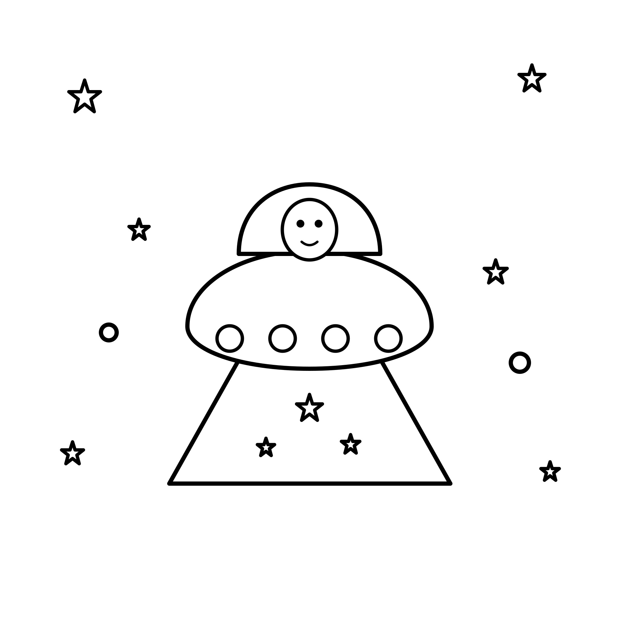 별 사이를 나는 UFO